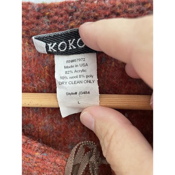 Kokoon Boho Sweater Dress Womens Large Wool Blend Knit Minimalist Tunic USA - Picture 7 of 12